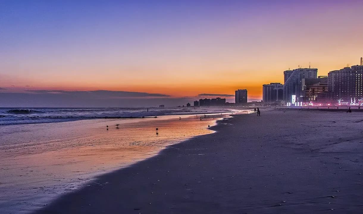 South Jersey cityscape and surrounding landscape